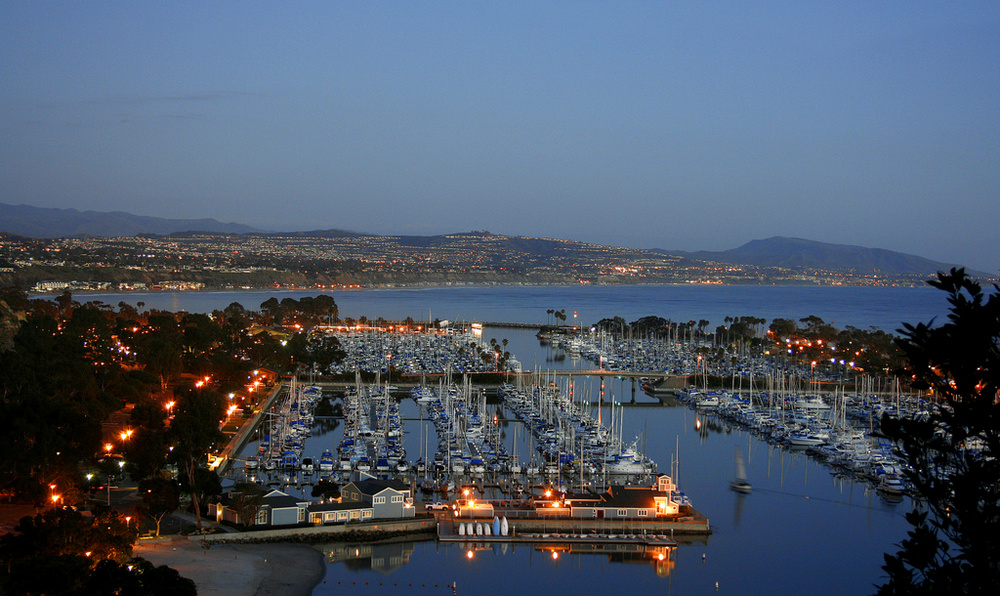 Dana Point in California by Night