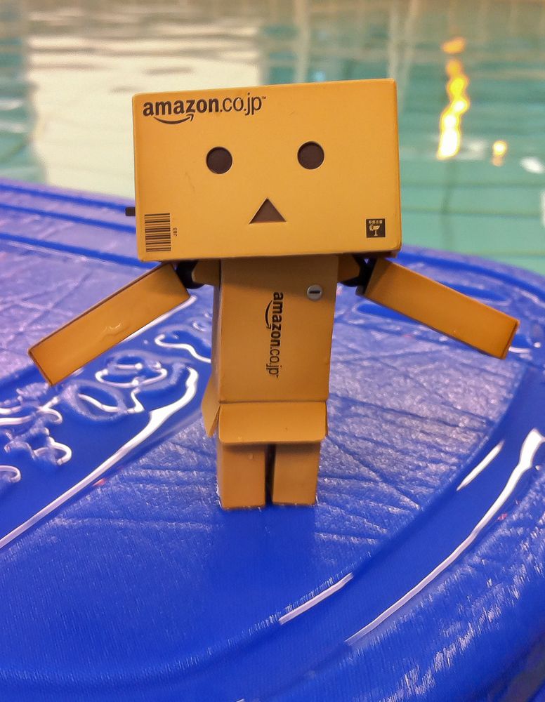 Danbo goes swimming