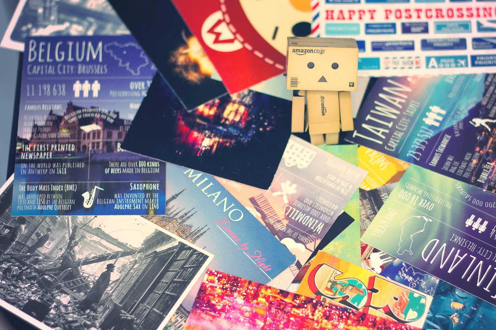 Danbo loves Postcrossing!