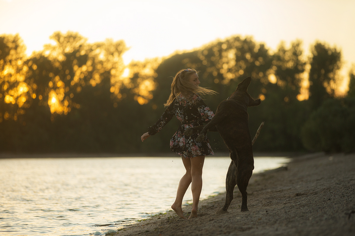 dancing at the beach