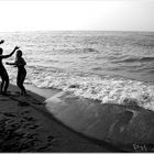 Dancing at the sea