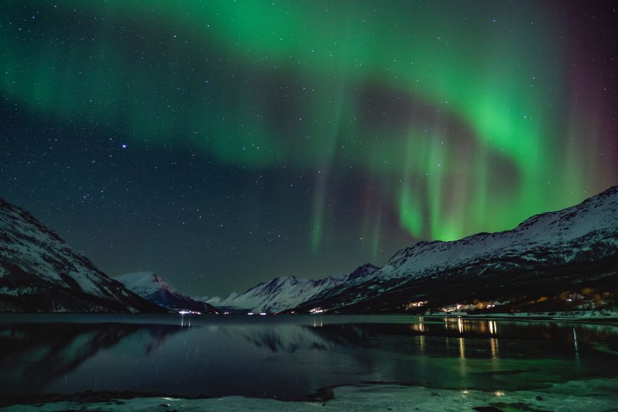 Dancing Aurora am Ullsfjord