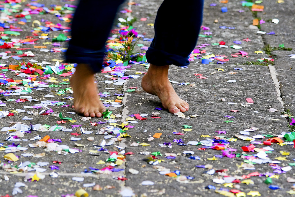 Dancing barefoot