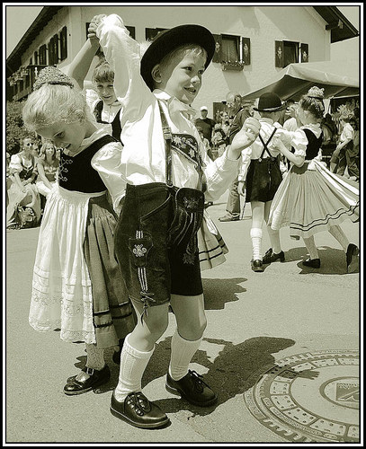 dancing bavarian style