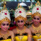 Dancing girls waiting for their performance 