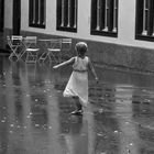 Dancing in the rain !