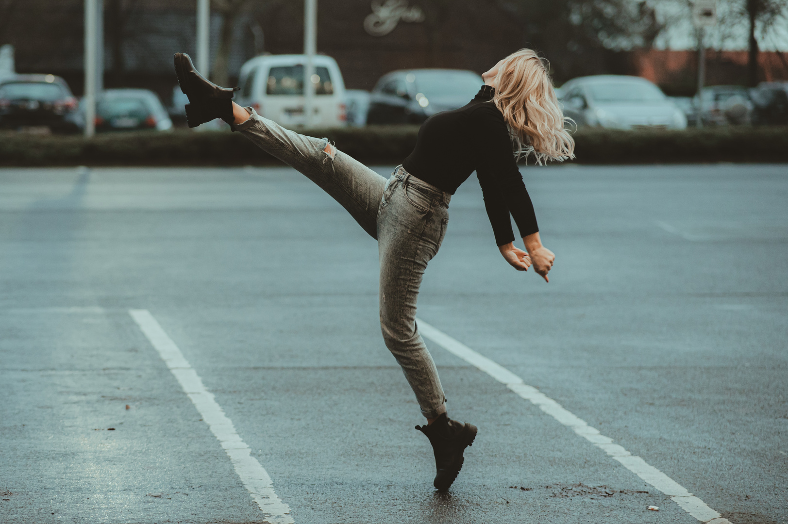 dancing in the rain