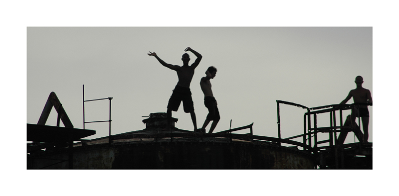 dancing on steel towers