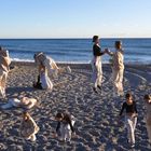 Dancing on the beach