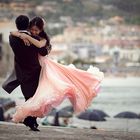 Dancing on the beach of Cefalù.