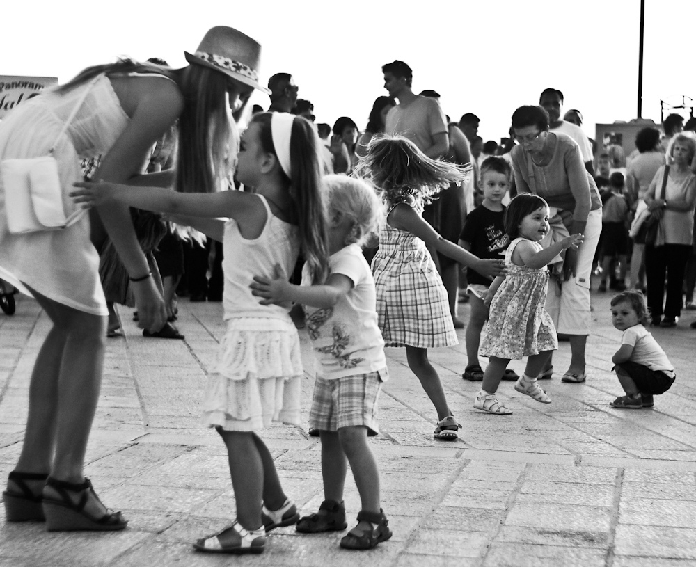 Dancing on the street