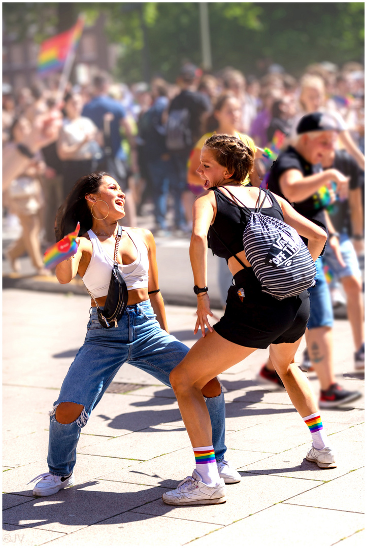 Dancing on the street