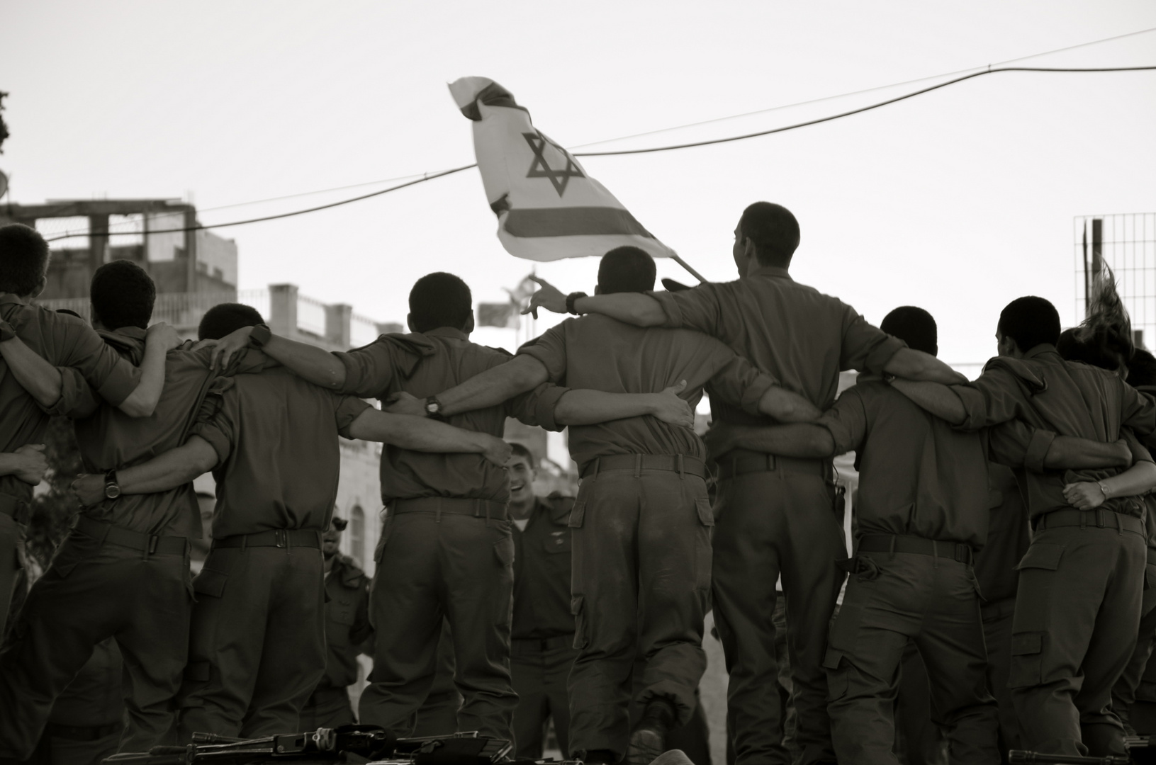 Dancing soldiers in Eastern Jerusalem