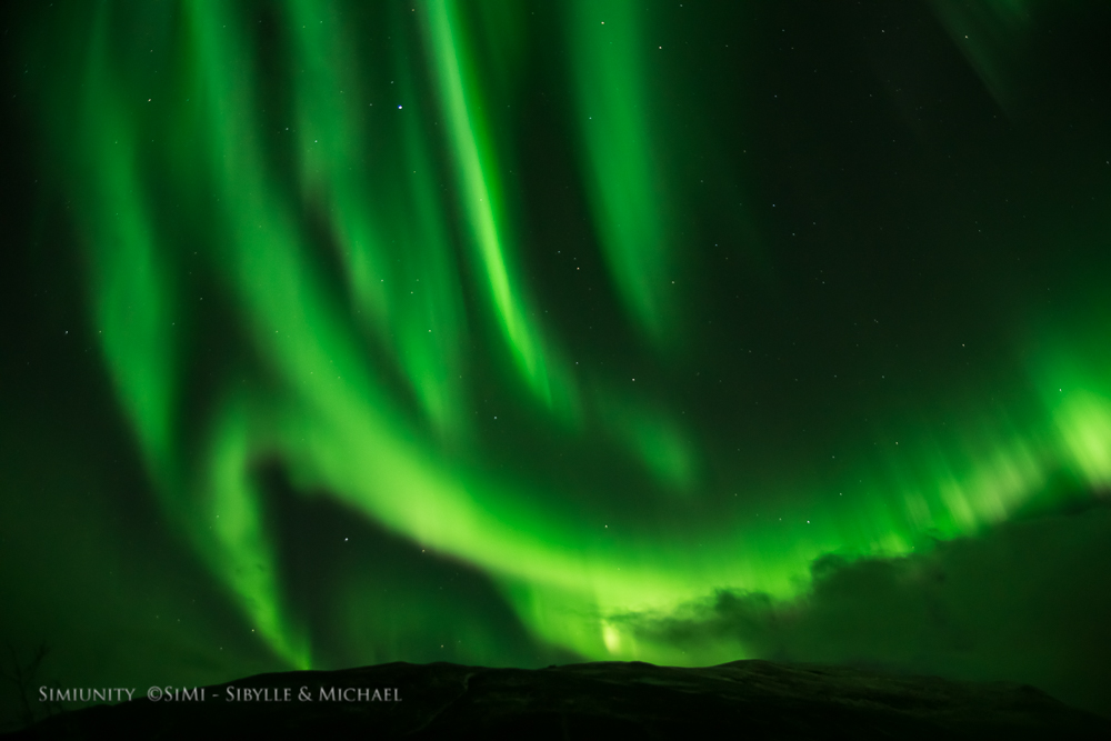 Dancing with polar lights...