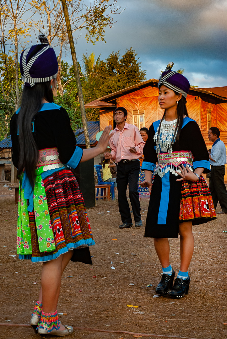 Dancing with the Hmong girls