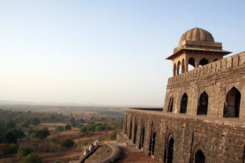 Dangerous upstairs from Mandu the city of joy