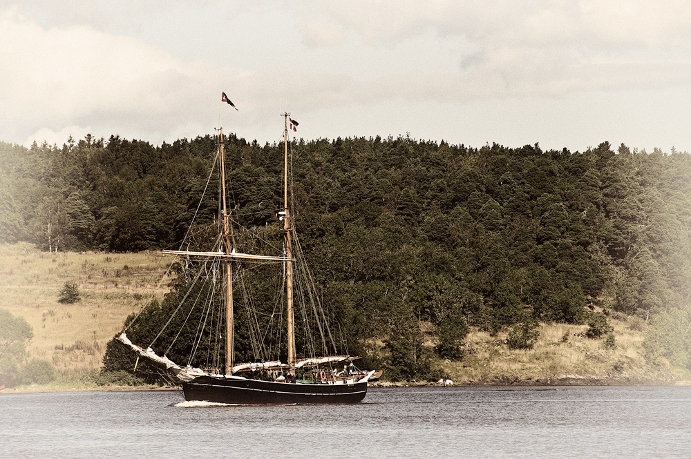 DANISH SHIP ARRIVING