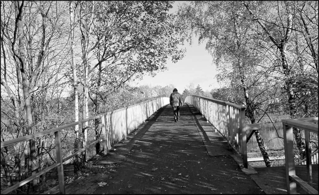 Dank Fußgängerbrücke über den Elbe-Seiten-Kanal