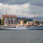 Dannebrog im Hafen von Aarhus