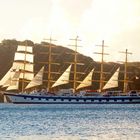 Dans la baie de Terre Haut iles Saintes (Gwada) le Royal Clipper