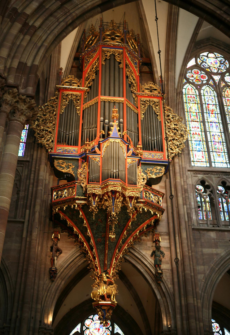 Dans la belle cathédrale de Strasbourg