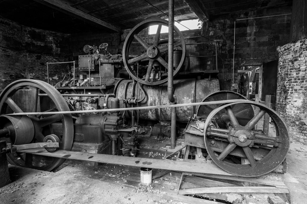 dans la vieille scierie