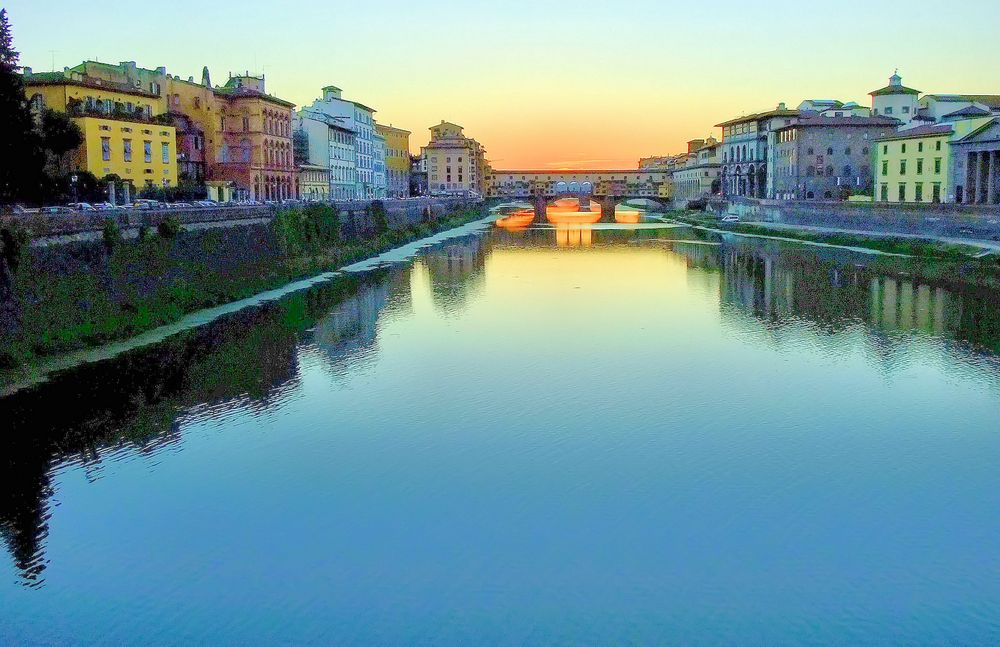 Dans le bleu de l'Arno