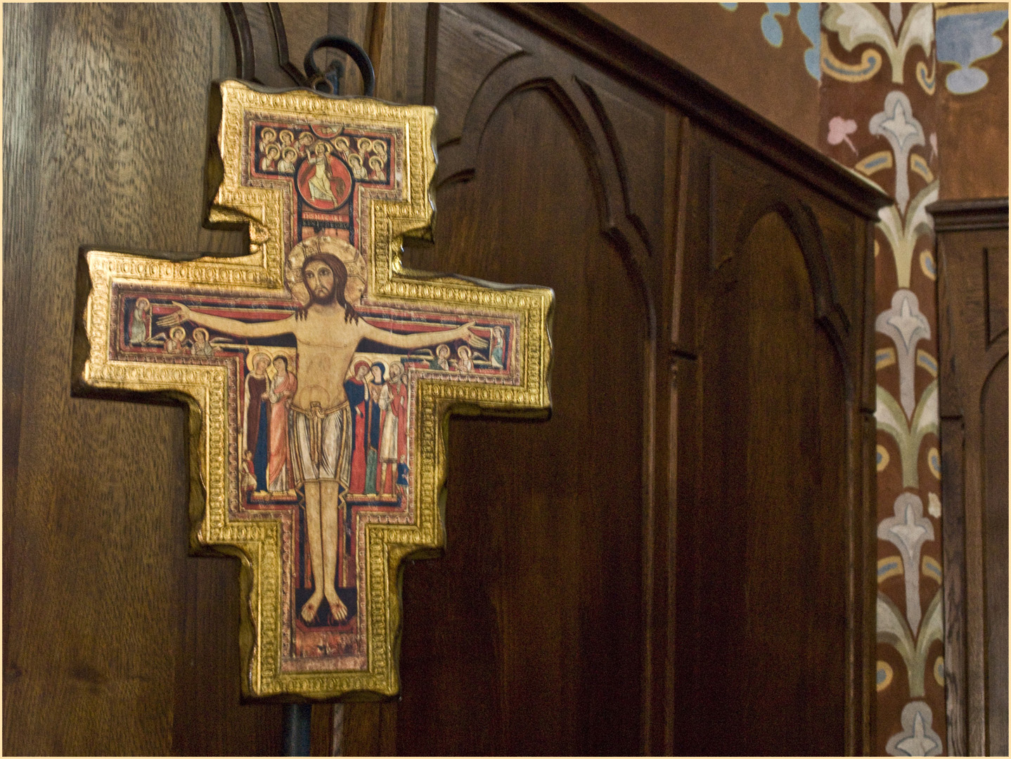 Dans le chœur de l’ Eglise Notre-Dame de Francescas