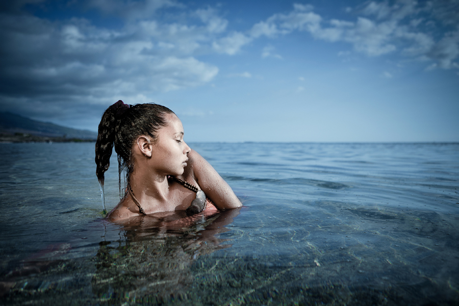 Dans le lagon... une sirène