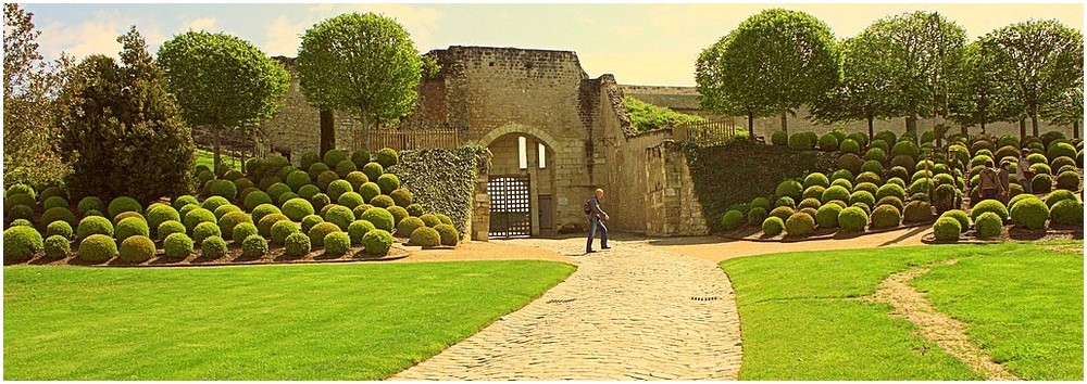 Dans le parc du château d'Amboise