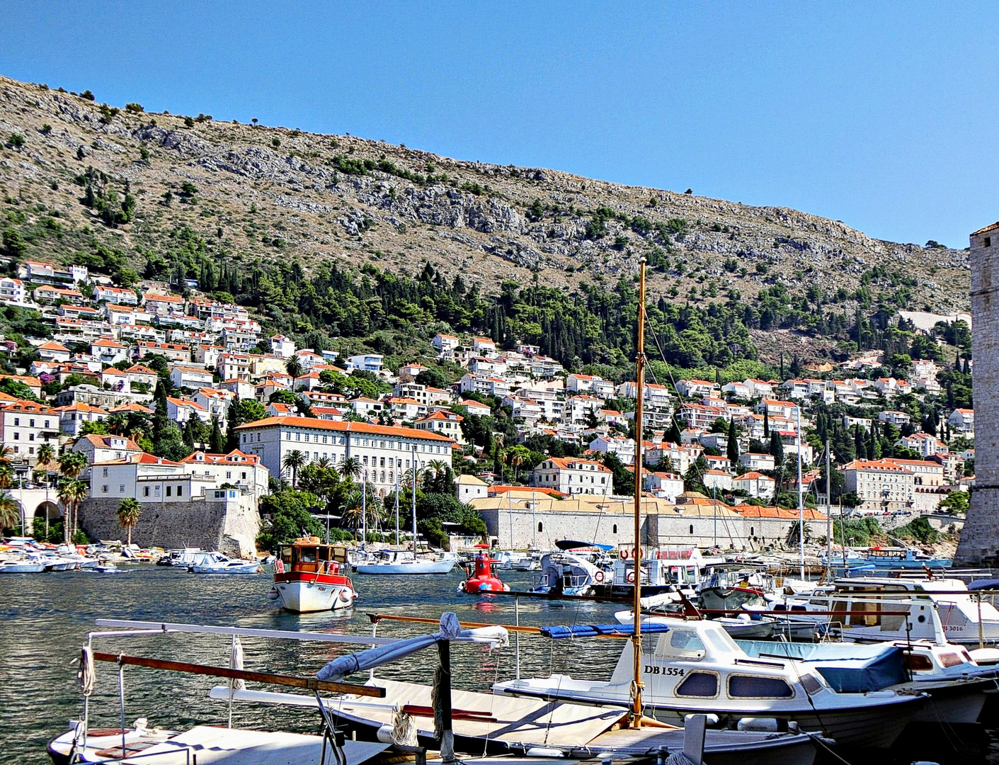 dans le port de Dubrovnik