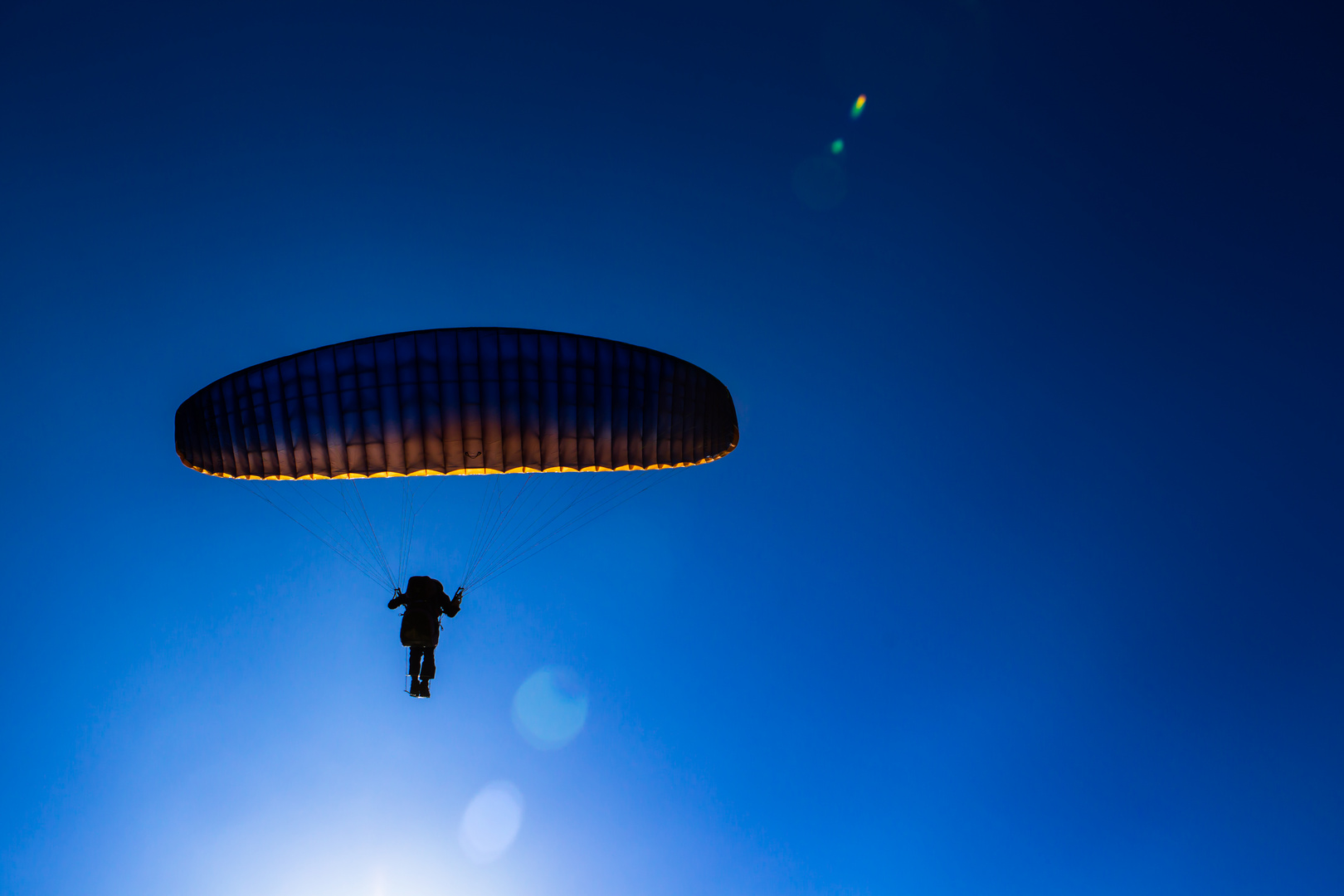 Dans les airs...