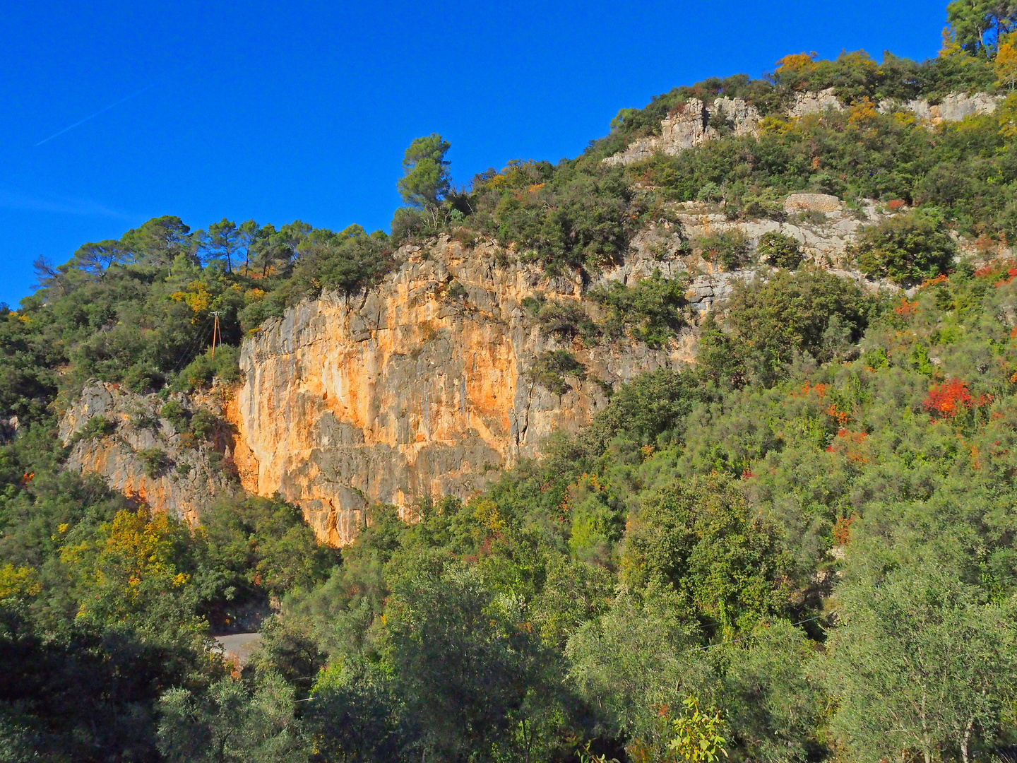 Dans les gorges de la Siagne