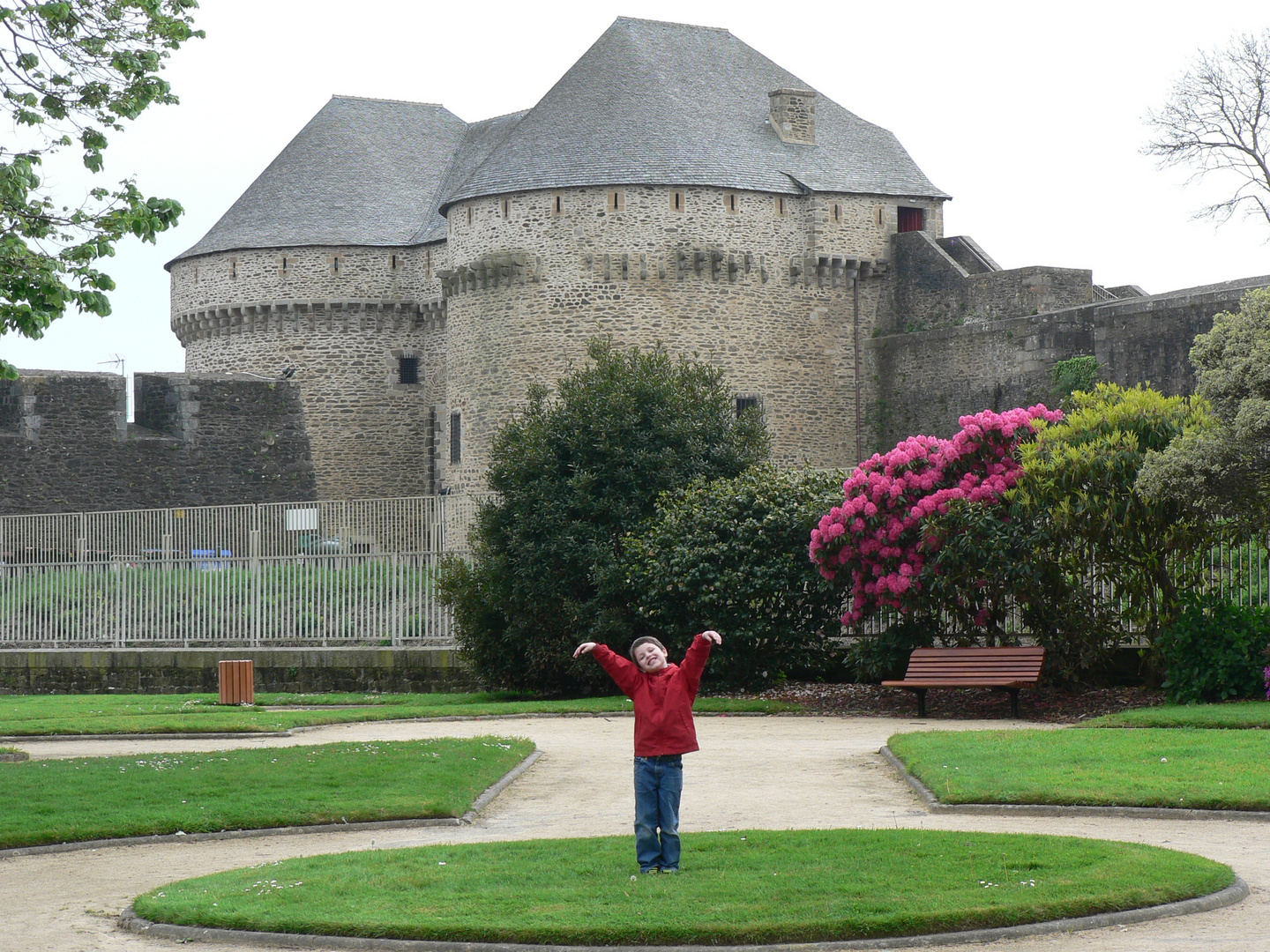 Dans les jardins du Château de Brest