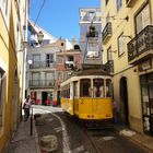 dans les petites rues de Lisbonne