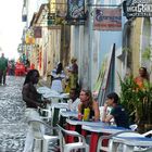 dans les rue du Pelhourino à Bahia