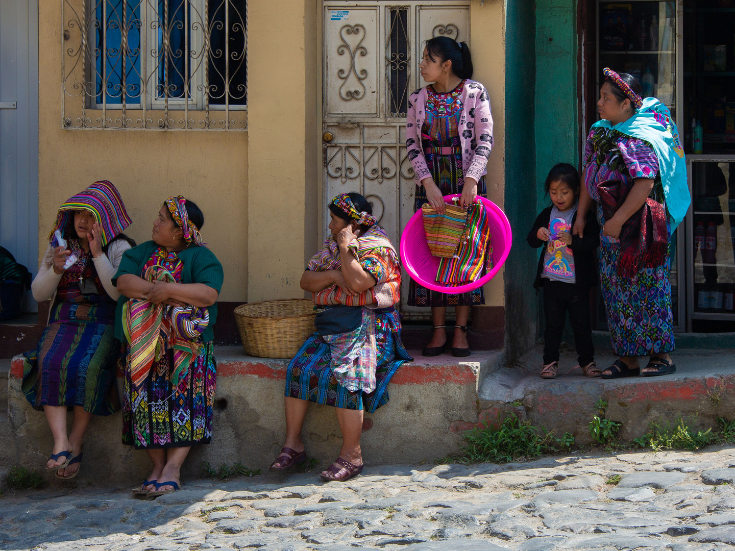 Dans les rues de Chichicastenango.