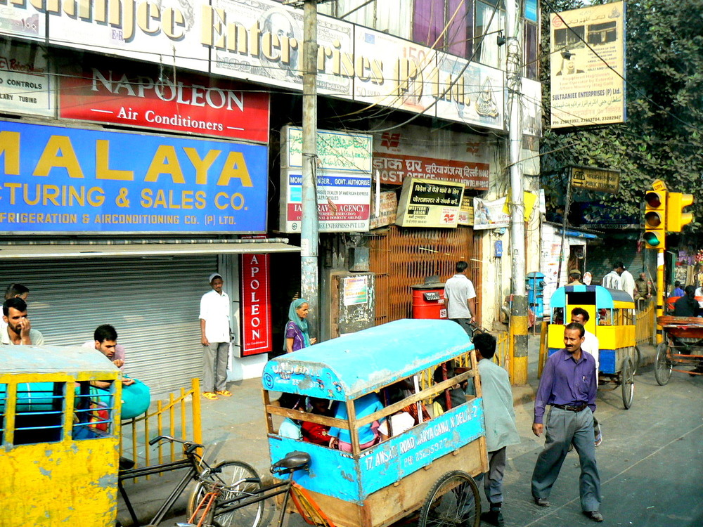 Dans les rues de Delhi