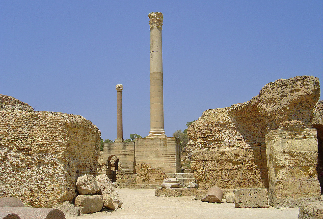 Dans les Thermes d’Antonin (IIème siècle)