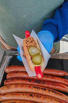 Dansk Hot Dog vom Pølsevogn
