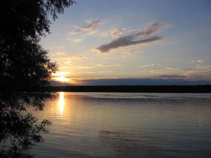 Danube river - Evening sun