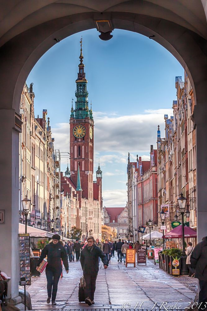 Danzig Altstadt, Blick auf das Rathaus Foto & Bild | reisen, altstadt