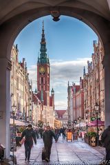 Danzig Altstadt, Blick auf das Rathaus