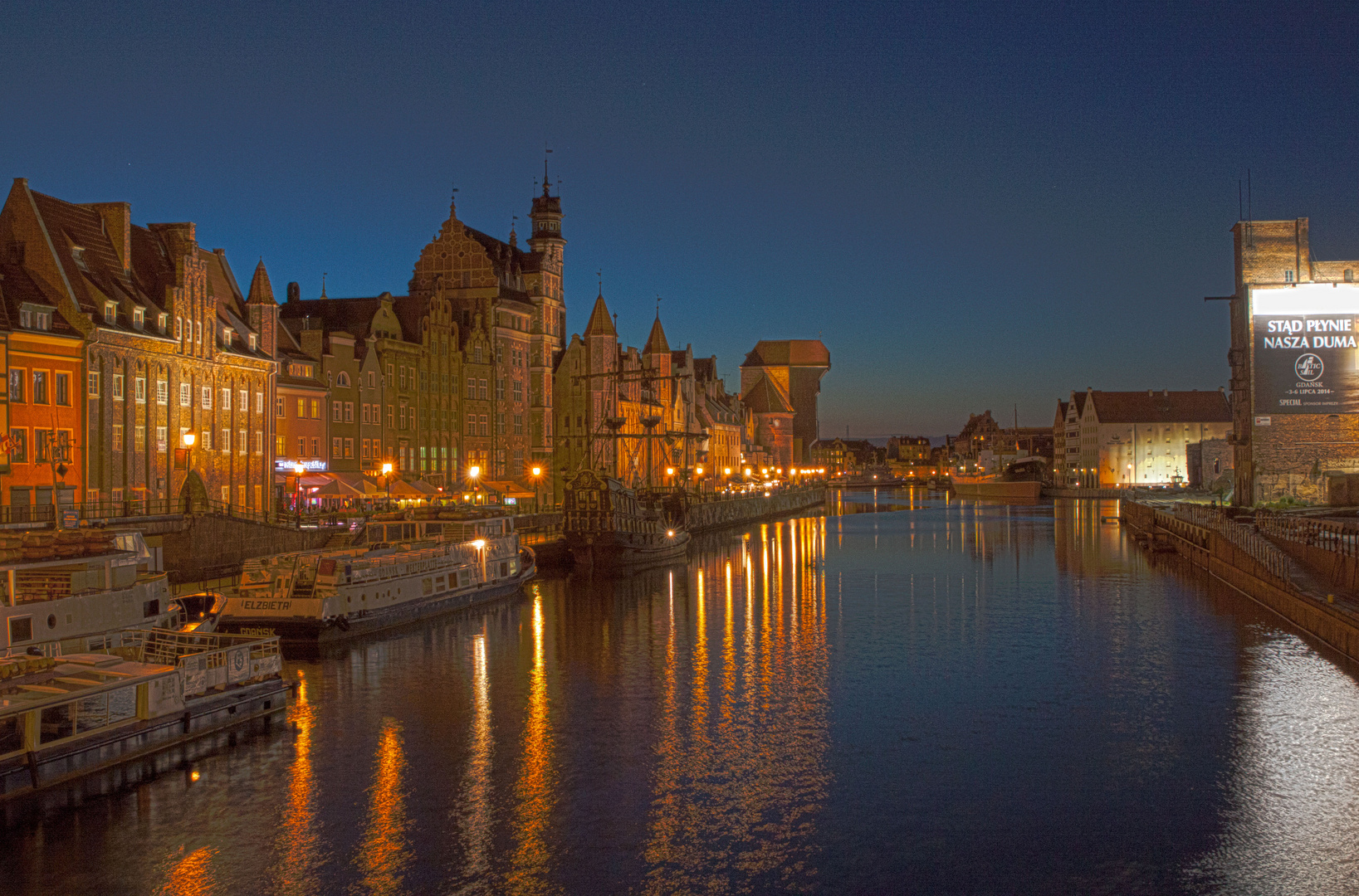 Danzig Altstadt Hafen samt Schiffe