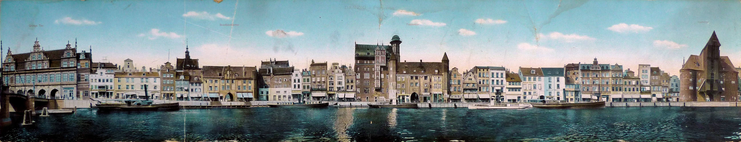 Danzig, eine Aufnahme von einer alten Postkarte