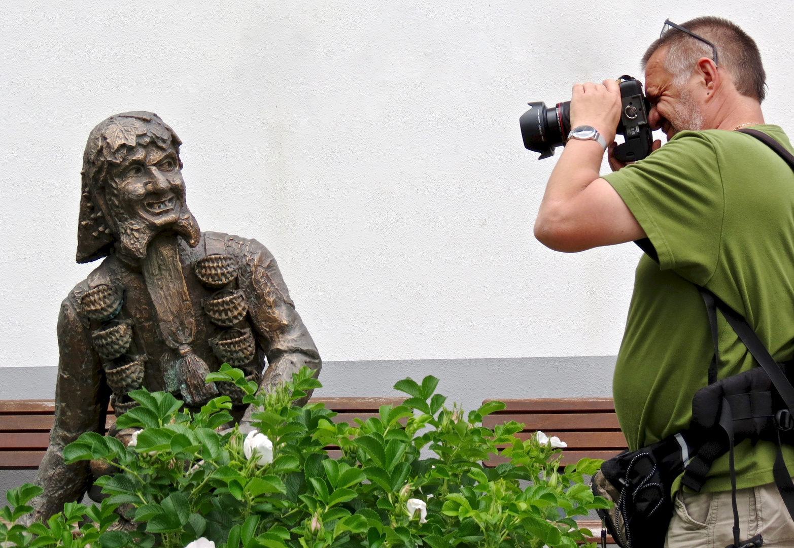 "Darf der mich fotografieren?"