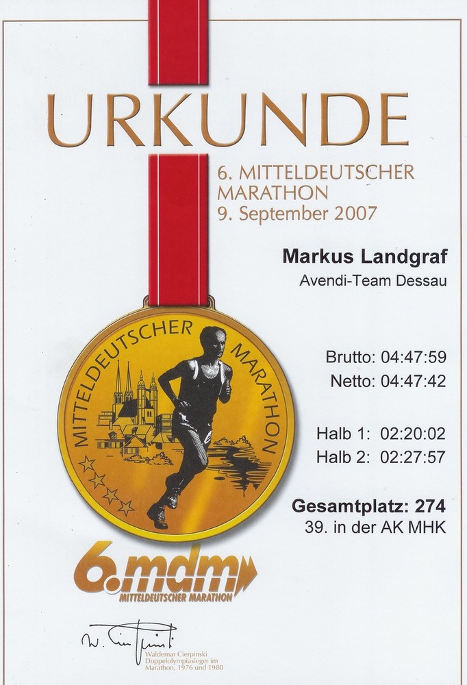 darf nich fehlen - mein erster Marathon von Markus Landgraf 