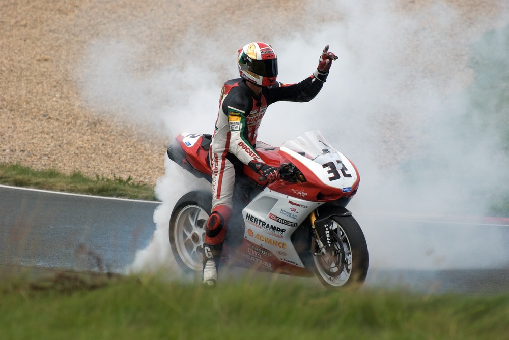 Dario Giuseppetti auf seiner Ducati (IDM)