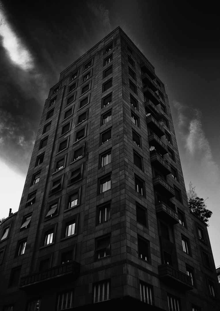 Dark building