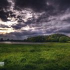 dark clouds and sun rays